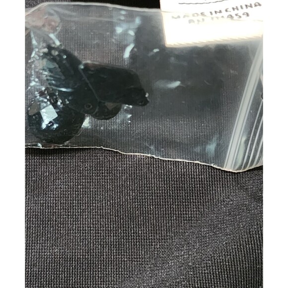 New WHBM Womens Velour Velvet 3/4 Sleeve Top Black Jeweled Holiday Party Size M - Picture 6 of 7